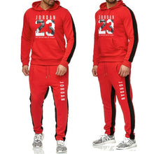Load image into Gallery viewer, Brand Clothing Men's Fashion Tracksuit Casual Sportsuit Men Hoodies Sweatshirts Sportswear JORDAN 23 Coat+Pant Men Set